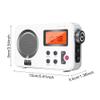 Shower Radio Speaker, AM/FM Radio with LCD Display,Portable Stereo Radio with Earphone Port for Home, Beach,Hot Tub, Bathroom, Outdoor view 2