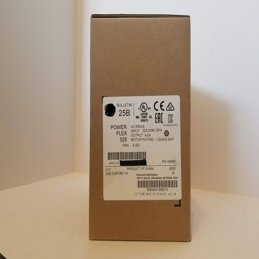 25B-D4P0N114 25BD4P0N114 PowerFlex 525 1.5kW 2Hp AC Drive