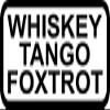 Whisky Tango Foxtrot Decal Funny Helmet Hard Hat Gloss Vinyl 3M Reflective Sticker view 1