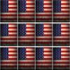 (x12) 2" American Grunge Flag US USA United States Hard Hat Helmet 3M Reflective Sticker RH view 1