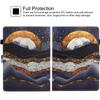 7 Inch Universal Case, GSFY Pretty Folio Stand Protective Case Leather Pocket Cover with Stylus Holder for Samsung/Kindle/Huawei/Lenovo/Nook 7.0 Inch Tablet - Moon view 2
