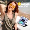 Akkerds Case Compatible with iPad 10.2 Inch 2021/2020/2019, for iPad 9th/8th/7th Generation Case with Pencil Holder, Protective with Soft TPU Back, Auto Sleep/Wake Cover, Black view 2