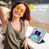 Akkerds Case Compatible with iPad 10.2 Inch 2021/2020/2019, for iPad 9th/8th/7th Generation Case with Pencil Holder, Protective Cover with Soft TPU Back, Auto Sleep/Wake, Pine Green view 2