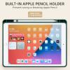 Akkerds Case Compatible with iPad 10.2 Inch 2021/2020/2019, for iPad 9th/8th/7th Generation Case with Pencil Holder, Protective Cover with Soft TPU Back, Auto Sleep/Wake, Pine Green view 4