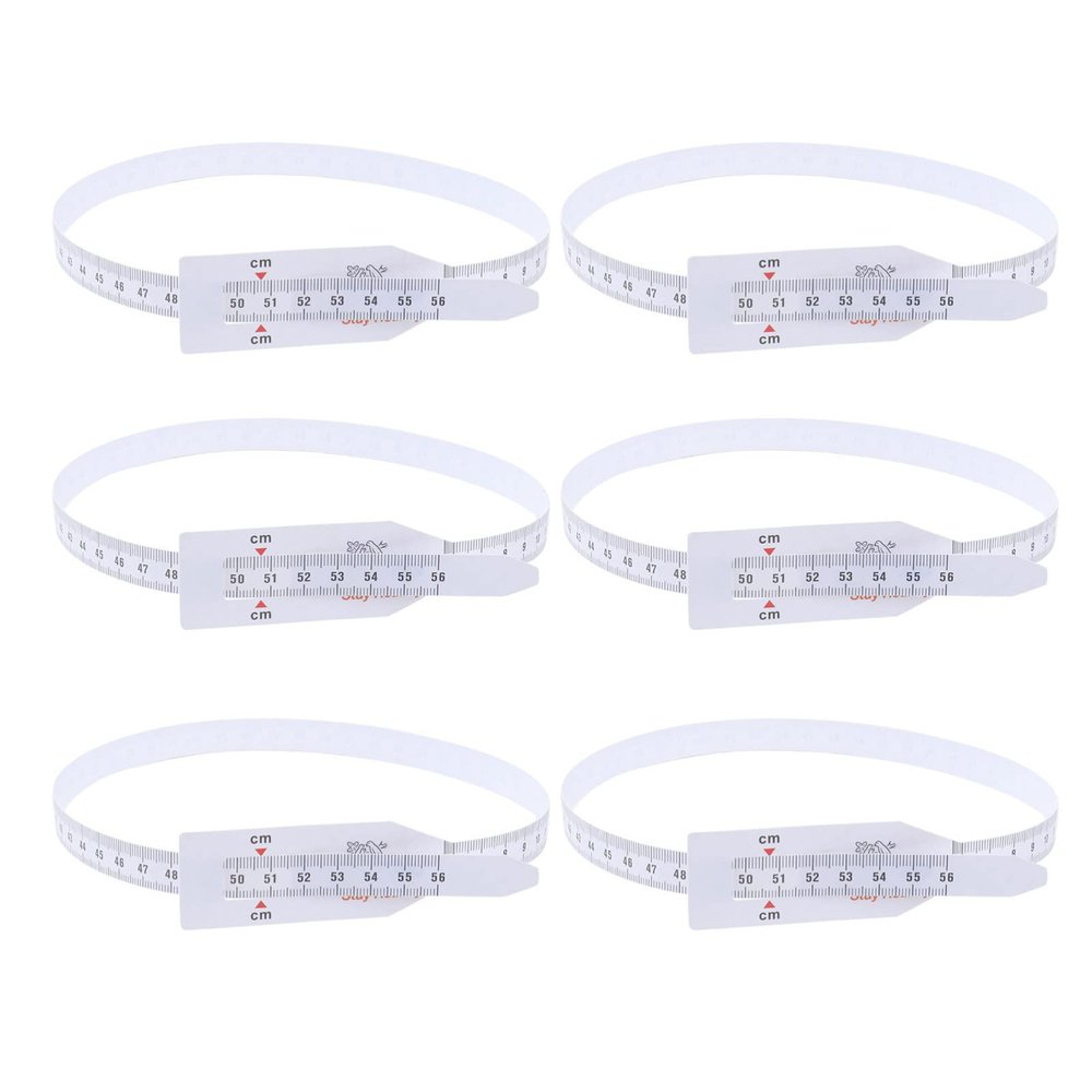 Scicalife 6 Piece Head Circumference Measuring Tape Flexible Infant Head Circumference Tape Measure for Newborn Baby and Arm Measurement Portable Plastic Measure Ruler for Home or Clinic Use