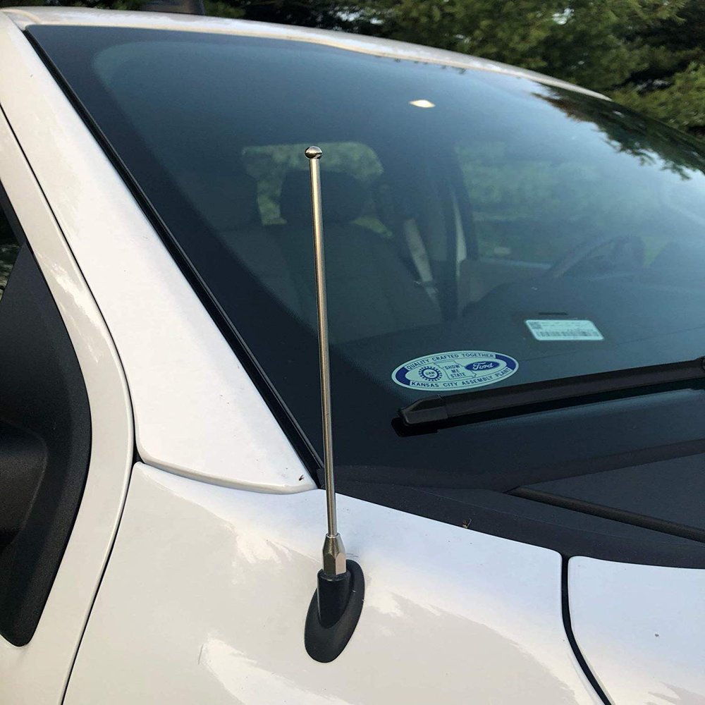 7 Black External Antenna Mast for Ford F 150 2009-2021 - Automotive Antenna Replacement for Cars, Trucks & SUV - FM AM Radio Compatible - Car & Truck Exterior Accessories for Men & Women