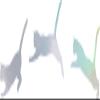 NBFU Cute Cat Jumping Animal Lover Pet 1 (Hologram) (Set Of 2) Premium Waterproof Vinyl Decal Stickers For Laptop Phone Accessory Helmet Car Window Bumper Mug Tuber Cup Door Wall Decoration view 1
