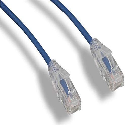 RiteAV - Ultra Slim, Fluke Tested Cat6 High Density Network Ethernet Cable - Blue - 0.5ft (10 Pack)