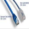 RiteAV - Ultra Slim, Fluke Tested Cat6 High Density Network Ethernet Cable - Blue - 0.5ft (10 Pack) view 2