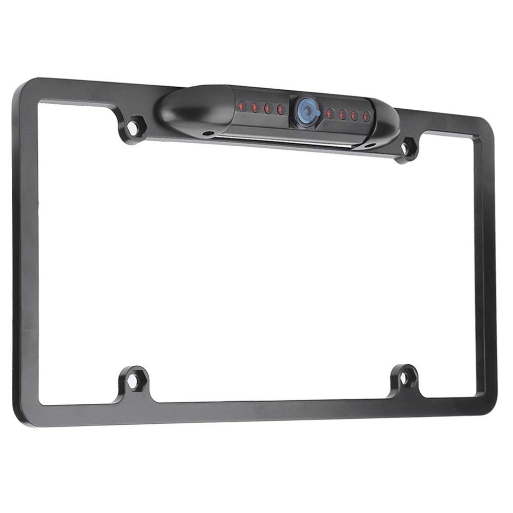 License Plate Backup Rear View Camera 170 Viewing Angle Universal Car License Plate Camera Waterproof Night Vision LED Reversing Assist for Cars,SUVs,Minivans 58F and 176F & RH 95% MAX