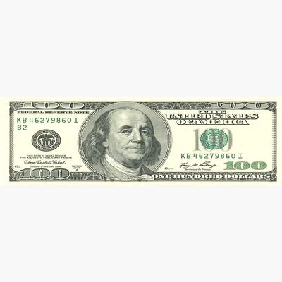100 Dollar Bill Sticker - Sticker Graphic -Stickers for Hydroflask Water Bottles Laptop Computer Skateboard, Waterproof Decal Stickers