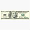 100 Dollar Bill Sticker - Sticker Graphic -Stickers for Hydroflask Water Bottles Laptop Computer Skateboard, Waterproof Decal Stickers view 1