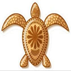 Polynesian Turtle - Pack of 4 - StickerVinyl Waterproof Sticker Decal Car Laptop Wall Window Bumper Sticker