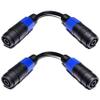 CNCESS CESS-124 Speakon Female to Female Connector Jack 2 Pole Straight Coupler Cable for Speaker/Amp, 2 Pack view 1