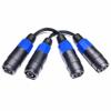 CNCESS CESS-124 Speakon Female to Female Connector Jack 2 Pole Straight Coupler Cable for Speaker/Amp, 2 Pack view 2