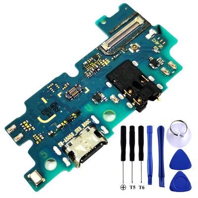 Bestdealing Galaxy A50 USB Charging Port Flex Cable Replacement SM-A505U Type C Charger Dock Board Connector for Samsung A50 A505U Port Repair Part with Tools