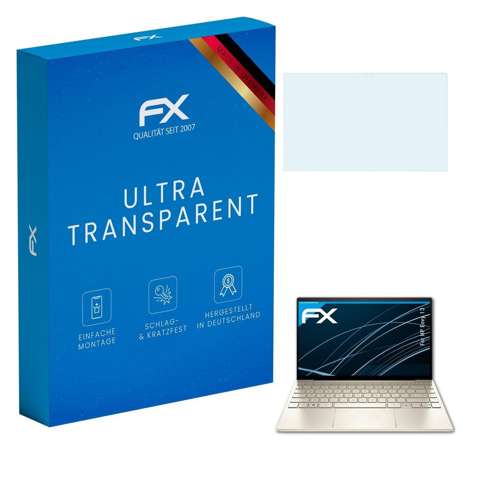 atFoliX Screen Protection Film compatible with HP Envy 13 Screen Protector, ultra-clear FX Protective Film (2X)