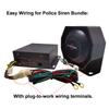 Evershine Signal 12V/24V 100W Police Siren PA System Kit with Plug-to-Work Wirings Slim Speaker Handheld Microphone Warning Emergency Sirens for Vehicles Tow Truck UTV ATV Van Car POV RV view 2
