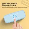 DOSS SoundBox Touch Wireless Bluetooth Speaker-12W HD Sound with Rich Bass, IPX5 Waterproof, 20H Playtime, Handsfree, for Gatherings, Home, Office, Outdoor, Travel-Light Blue view 3