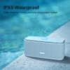 DOSS SoundBox Touch Wireless Bluetooth Speaker-12W HD Sound with Rich Bass, IPX5 Waterproof, 20H Playtime, Handsfree, for Gatherings, Home, Office, Outdoor, Travel-Light Blue view 4