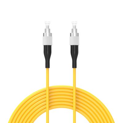 Buacoz 50Meters 165ft FC/UPC-FC/UPC Single-Mode Fiber Optic Cable OS2 Jumper Optical Patch Cord Simplex 9/125um Yellow