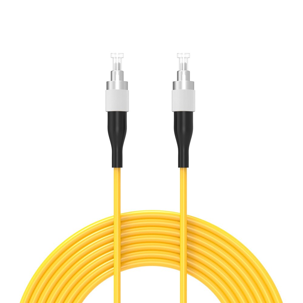 Buacoz 50Meters 165ft FC/UPC-FC/UPC Single-Mode Fiber Optic Cable OS2 Jumper Optical Patch Cord Simplex 9/125um Yellow