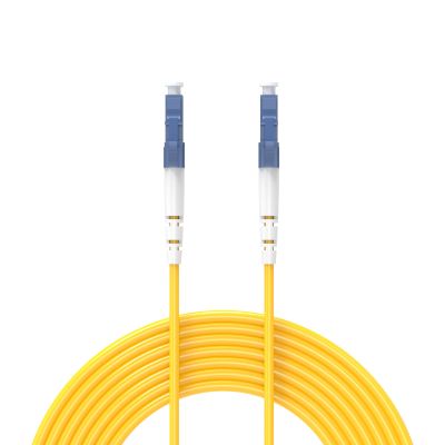 Buacoz 2Meters 7ft LC/UPC-LC/UPC Single-Mode Fiber Optic Cable LC to LC OS2 Jumper Optical Patch Cord Simplex 9/125um Yellow LC-LC