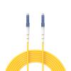Buacoz 2Meters 7ft LC/UPC-LC/UPC Single-Mode Fiber Optic Cable LC to LC OS2 Jumper Optical Patch Cord Simplex 9/125um Yellow LC-LC view 1
