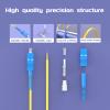 Buacoz 3Meters 10ft SC/UPC-ST/UPC Single-Mode Fiber Optic Cable SC to ST OS2 Jumper Optical Patch Cord Simplex 9/125um Yellow SC-ST view 3