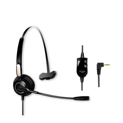 Earsinger ES-M214C 2.5mm Headset with Microphone &Volume Mute Controls, M140 M210C TCA430 Headsets with 2.5mm Jack Compatible for Polycom321 CT14 CiscoSPA303 UnidenDECTAT&T ML17929 VtechRCA