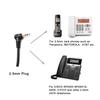 Earsinger ES-M214C 2.5mm Headset with Microphone &Volume Mute Controls, M140 M210C TCA430 Headsets with 2.5mm Jack Compatible for Polycom321 CT14 CiscoSPA303 UnidenDECTAT&T ML17929 VtechRCA view 3