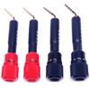 CNCESS CESS-130 Pin Screw Type Banana, Speaker Pin Plugs for Speaker Wire, 2mm Screw Pin to Binding Post Adapter, 4 Pack (Red & Black) view 3