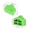 uxcell 20pcs RJ45 Silicone Protectors Ethernet Hub Port Anti Dust Cap Cover, Green view 2