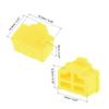 uxcell 20pcs RJ45 Silicone Protectors Ethernet Hub Port Anti Dust Cap Cover, Yellow view 3