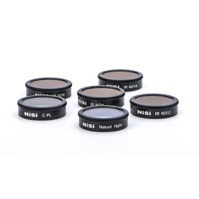 NiSi Filter Kit for DJI Mavic Air - 6 Pack Drone Filters, IR Neutral Density 2/3/4/5 Stops, CPL, Natural Night