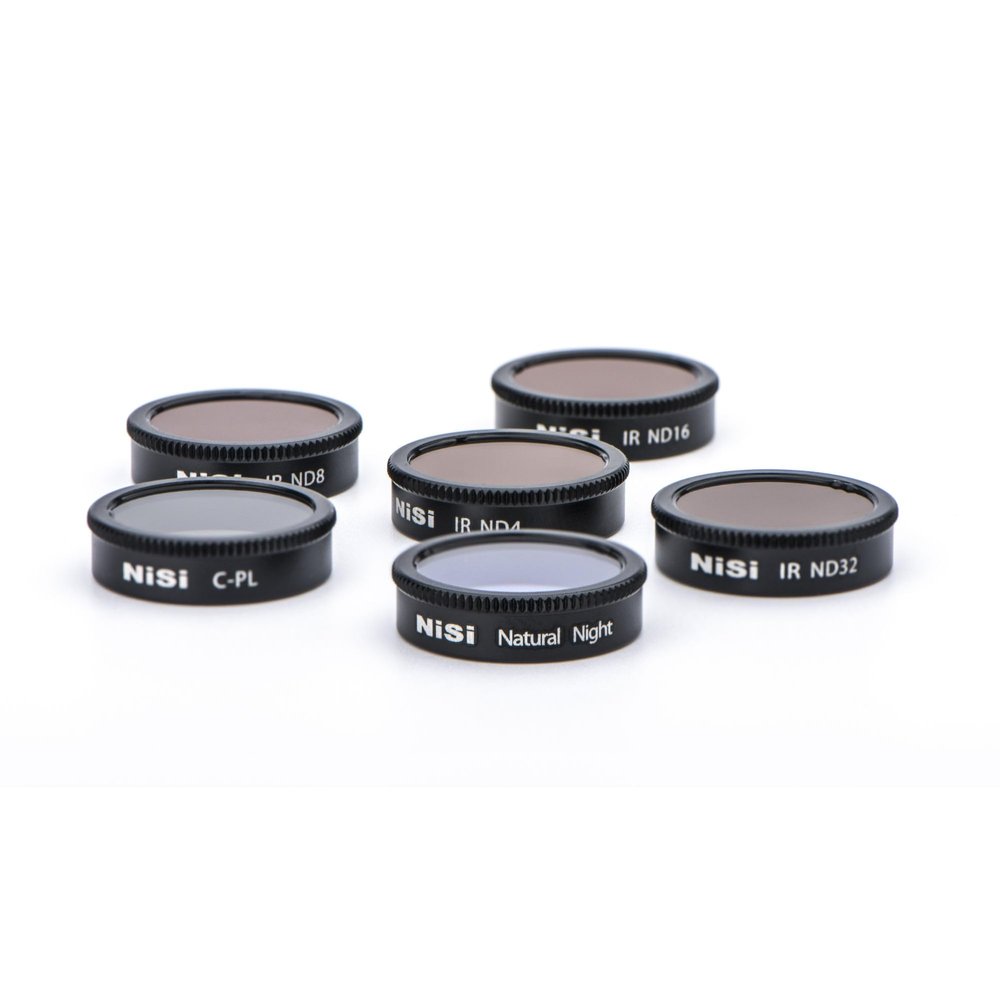 NiSi Filter Kit for DJI Mavic Air - 6 Pack Drone Filters, IR Neutral Density 2/3/4/5 Stops, CPL, Natural Night
