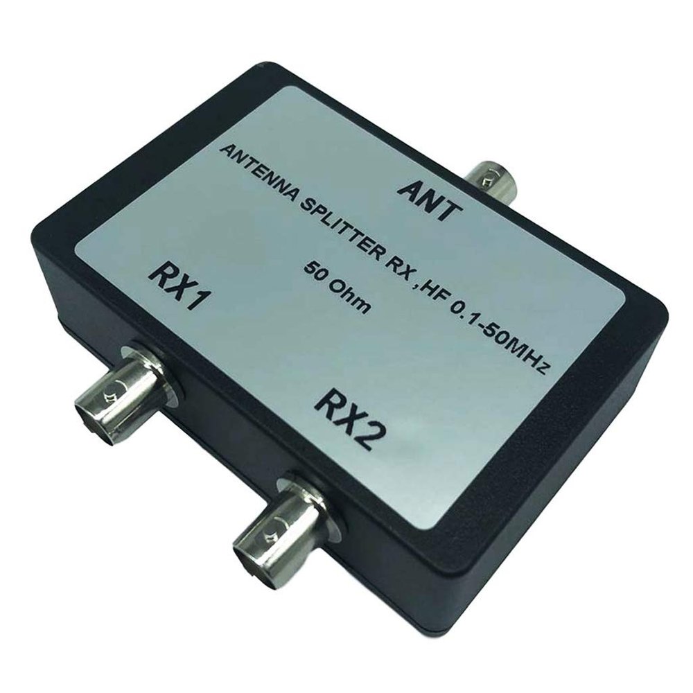 Sara-u Portable Antenna Splitter RX HF 0.1-50 MHz 50Ohm BNC Connectors for TV Satellite