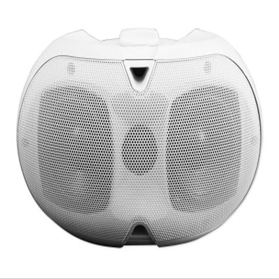 Rockville D4-16 White Dual 4" 16 Ohm Outdoor Speaker, Weather-Resistant, 90 Degree Vertical/100 Degree Horizontal Swivel Mount, High-Fidelity Sound for Patio and Home