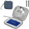 ProCase Hard Carrying Case Compatible for Samsung T7/ T7 Touch Portable SSD with 2 Cable Ties, Shockproof Travel Organizer for 500GB 1TB 2TB USB 3.2 External Solid State Drives -Navy view 1
