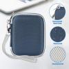 ProCase Hard Carrying Case Compatible for Samsung T7/ T7 Touch Portable SSD with 2 Cable Ties, Shockproof Travel Organizer for 500GB 1TB 2TB USB 3.2 External Solid State Drives -Navy view 3