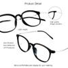 VisionGlobal Blue Light Blocking Glasses for Women/Men, Anti Eyestrain, Computer Reading Glasses, Stylish Oval Frame, Anti Glare (Black, +4.25 Magnification) view 2