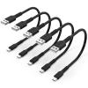 1ft iPhone Charge Cable Short, 5Pack USB to Lightning Cord for Fast Charging Stations 1 Foot Compatible with Apple iPhone 12 11 Pro Max Xs 8 7 6 5 Plus, iPad Air/Mini view 1