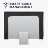 kwmobile Monitor Cover Compatible with 20-22" monitor - Dust Cover Computer Screen Protector - Black view 2