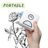 Poooliprint L1 Inkless Pocket Printer - Mini Phone Bluetooth Portable Poooli Thermal Printer for iOS + Android Print Sticky Photos, Labels, Notes, Lists for Journal, Blue view 2