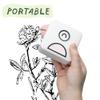Poooliprint L1 Inkless Pocket Printer - Mini Phone Bluetooth Portable Poooli Thermal Printer for iOS + Android Print Sticky Photos, Labels, Notes, Lists for Journal, Pink view 2