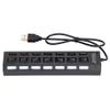 125 7-Port USB Hub Splitter,480Mbps High-Speed USB Port Expander Charging Hub,Overload Current Desktop Hub with 7 Power Independent Switches view 2