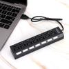 125 7-Port USB Hub Splitter,480Mbps High-Speed USB Port Expander Charging Hub,Overload Current Desktop Hub with 7 Power Independent Switches view 4