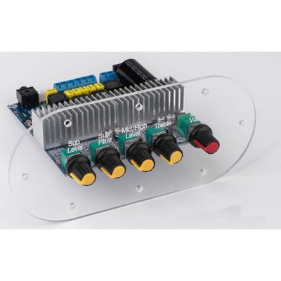 Parts Express Clear Acrylic Mounting Plate for TPS3116D2 Class D 2.1 Bluetooth 4.0 Amplifier Board