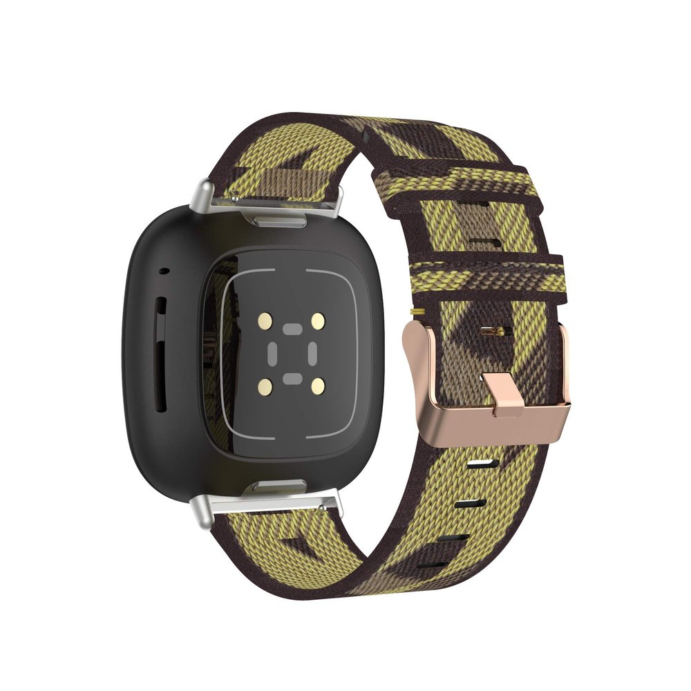 Bands Compatible for Fitbit Versa 4/Versa 3/Sense/Sense 2 Soft Woven Fabric Breathable Accessories Strap Replacement Wristband Women Men for Versa 4 Smart Watch