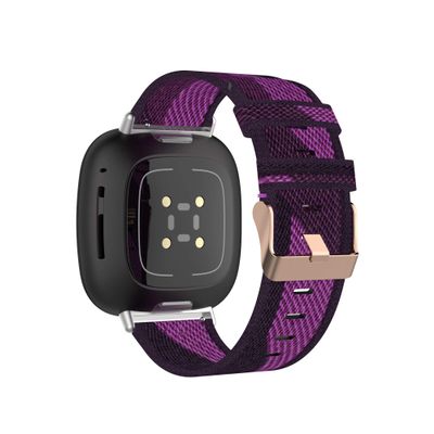 Bands Compatible for Fitbit Versa 4/Versa 3/Sense/Sense 2 Soft Woven Fabric Breathable Accessories Strap Replacement Wristband Women Men for Versa 4 Smart Watch